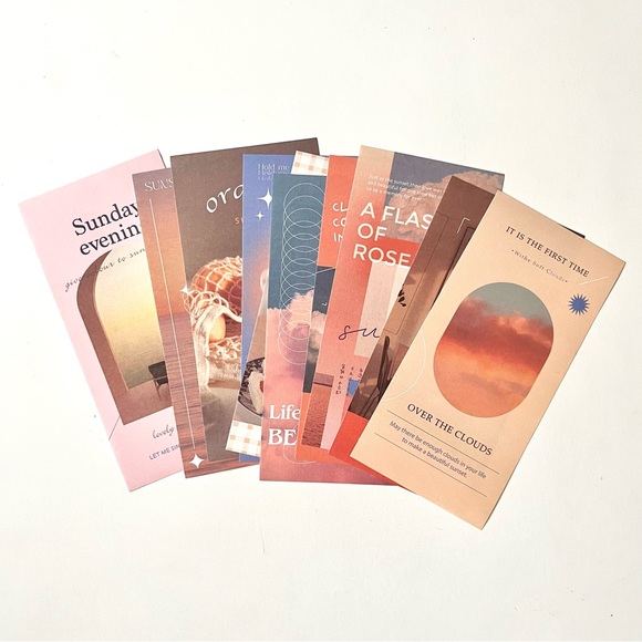 🏷️ aesthetic sunset clouds material paper for scrapbook junk journaling - Picture 2 of 11